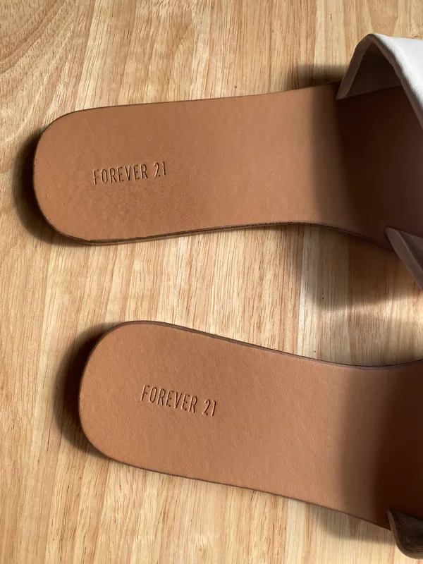 Forever 21 White Sandals - Image 4