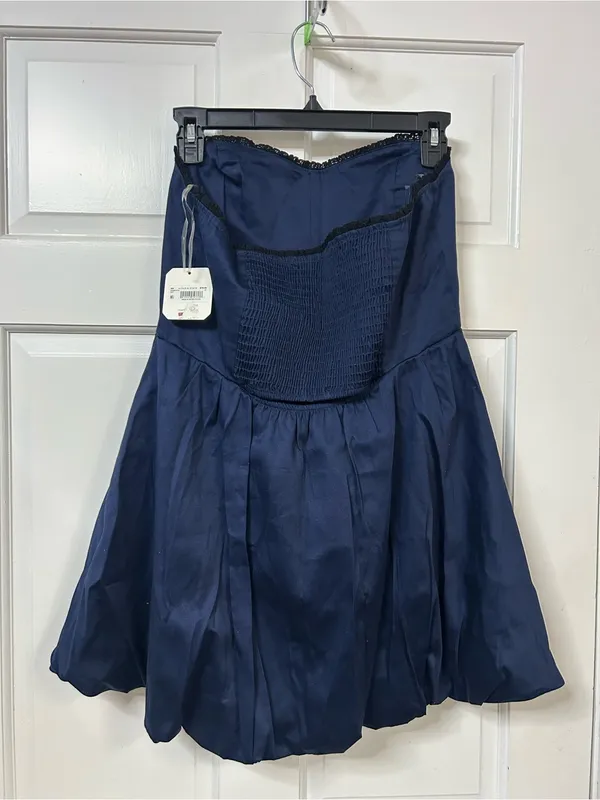 Altar'd State Navy Strapless Circle Skirt Dress - Image 2
