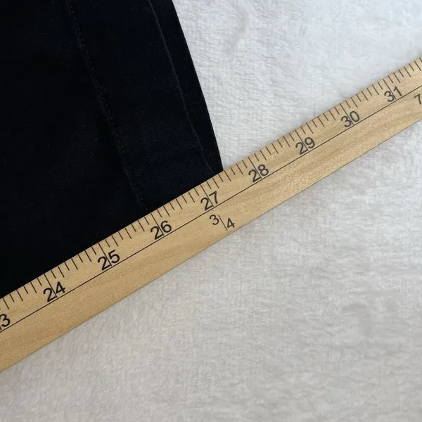 Gap XL Cargo Pants Mid Rise Black Twill Pull On Boho Elastic Waist Boho Grunge‎ - Image 15