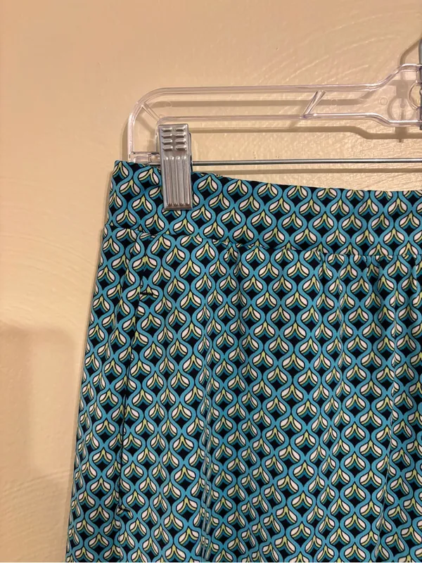 Tail White Label Skort M Blue Geometric Print Golf Tennis - Image 5
