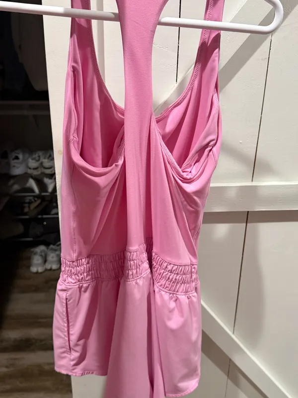 OFFLINE by Aerie Romper Athletic Pink - Image 2