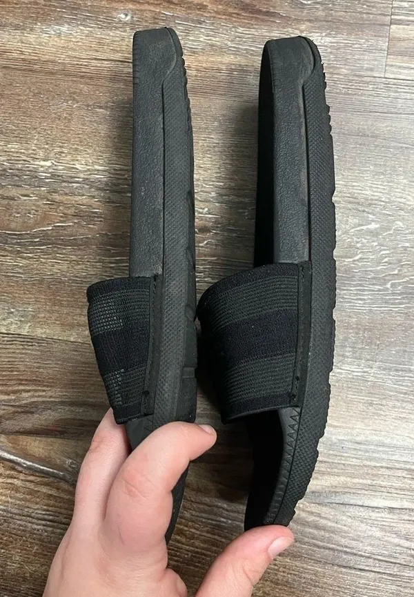 Hunter Originally Elastic Black Slide Sandals Size 7 - Image 3