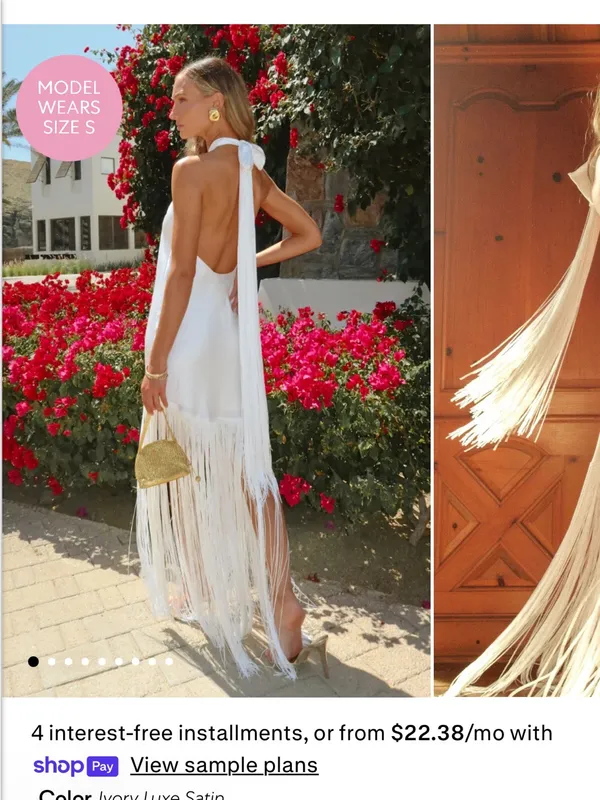 Show me your mumu jasmine fringe maxi dress - Image 5