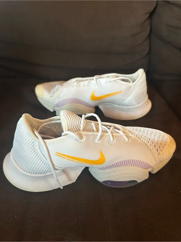 Nike air zoom super rep HIIT shoes White Training Shoe with Mint Swoosh Size 10! - Image 8
