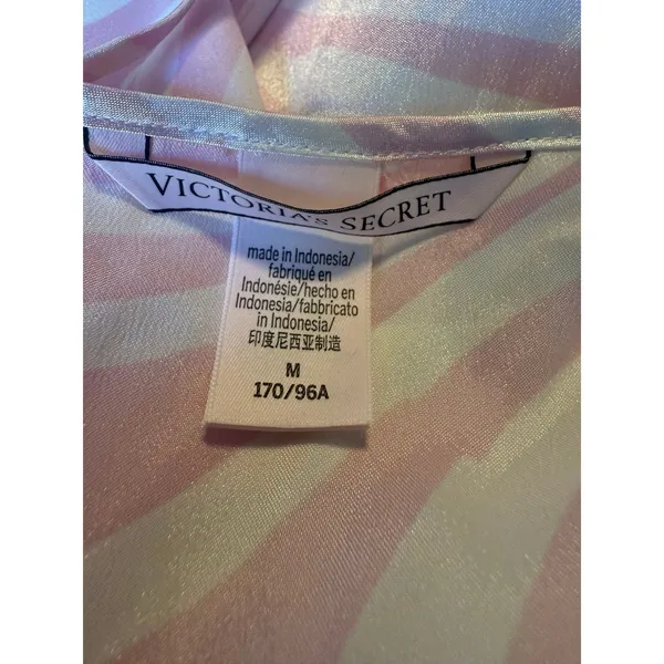 Victoria's‎ Secret pink white zebra Y2K print cami top sleep shirt medium boho - Image 3