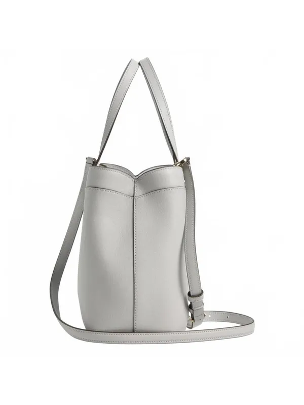 Kate Spade Sienna Medium Satchel Crossbody Bag PLATINUM GREY - Image 3
