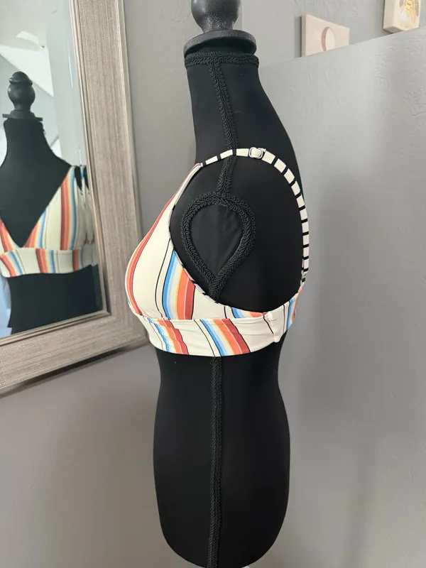 Billabong Hidden Sun Reversible Swim Bikini Top Surf Boho Size Small - Image 3