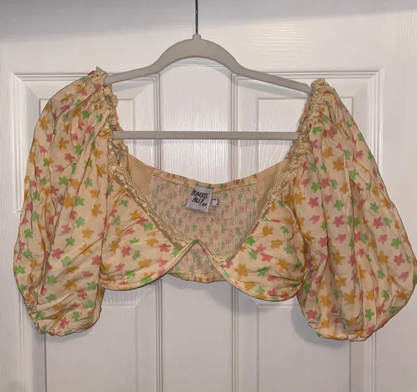 Princess Polly Puff Sleeve Crop Top - Image 2