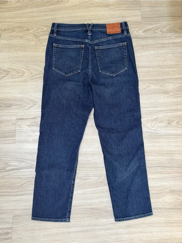 J Crew Point Sur Shoreditch High Rise Straight Jeans Dark Wash 90s Minimalist - Image 2