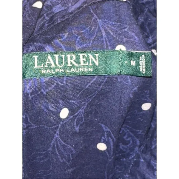 Ralph Lauren‎ Button Up Shirt Paisley Dot Dress - Image 4
