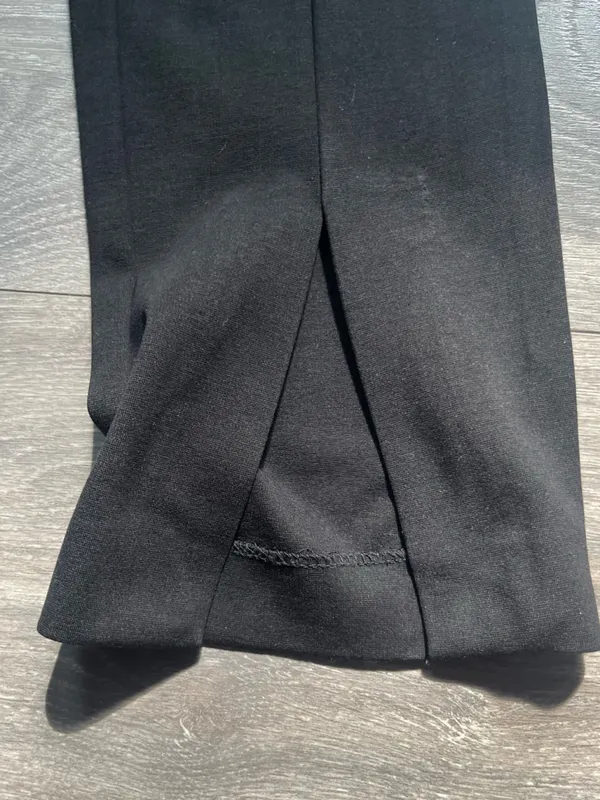 Cos Black Split Hem Pull On  Knit Career Work Casual Pants Size M Professional - Image 3