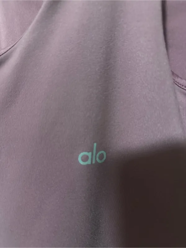 ALO Yoga Airbrush Real Dress Soft Mulberry Pink XS tennis preppy racerback vneck - Image 7