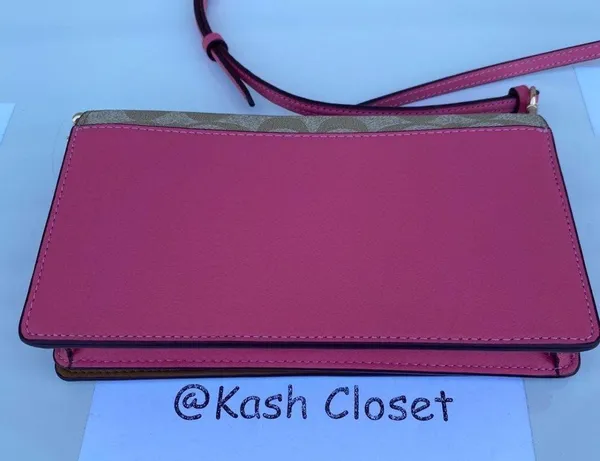 Coach Signature Anna Foldover Clutch Bag - Image 7