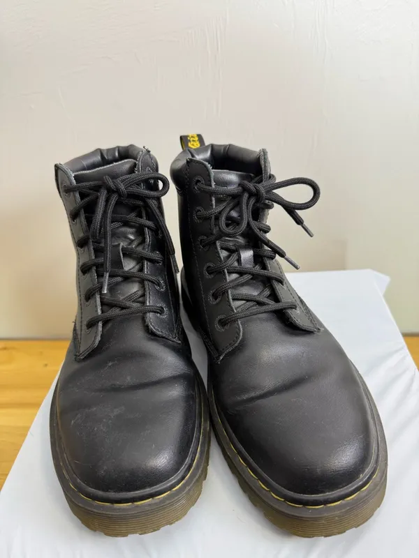 Dr. Martens Cartor Leather Lace Up High Top Boot Combat Workwear Black Unisex W9M8 - Image 2