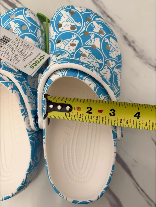 Crocs Classic Clog Venetian Blue Graphic Print Men 8 Women 10 - Image 3