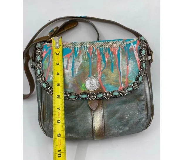 Vintage FENDI Customized with trims and Graffiti - Image 4