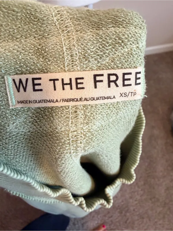 Free People Green Palm Springs Pullover oversized woman's size XS NWOT - Image 9