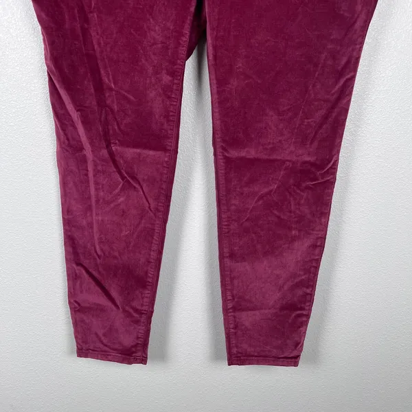 Madewell Women' 10" High Rise Skinny Jeans Velvet Red Sz 35P - Image 6