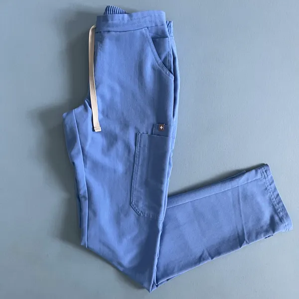 FIGS Yola FIONx Ciel Blue Skinny Scrub Pants - Image 6