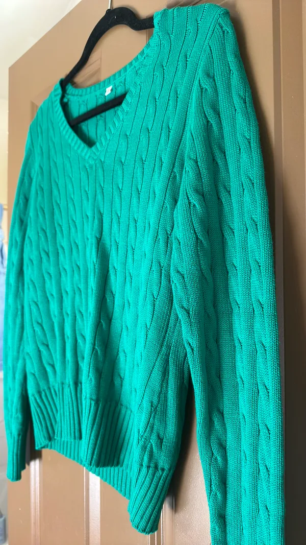 Green Knit Sweater Amazon - Image 2