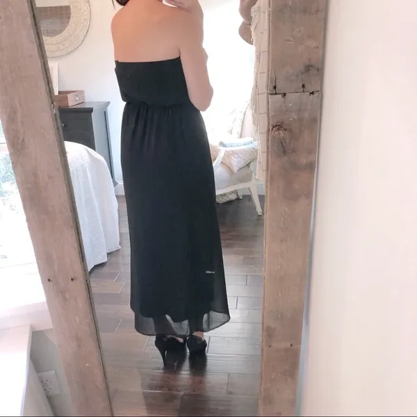 FOREVER 21 Small strapless black prom dress - Image 4
