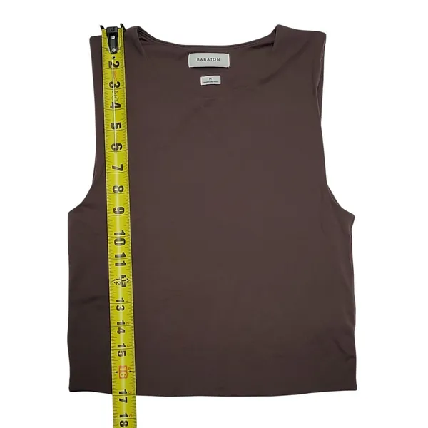 Aritzia Babaton Contour Brown High Neck Muscle Tank, Size Medium - Image 3