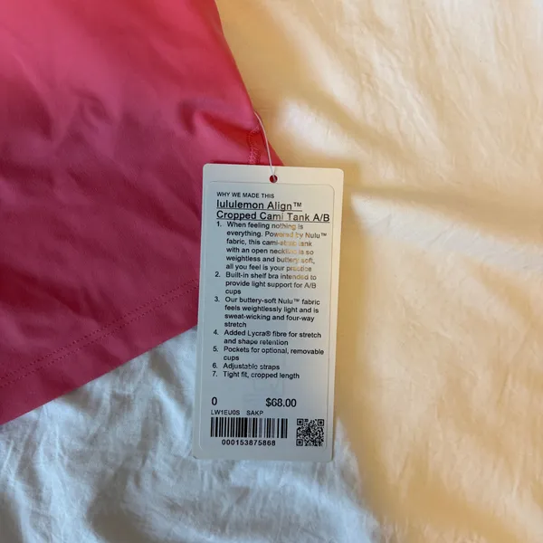Lululemon Align Cami Cropped Tank A/B - Image 3