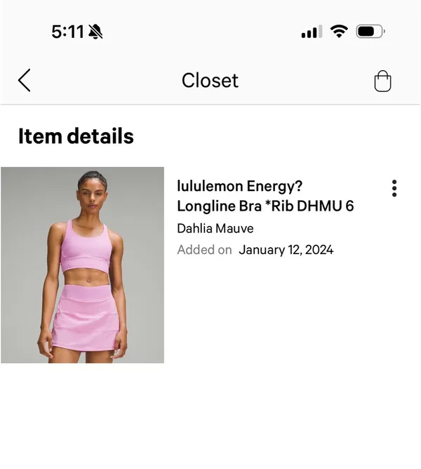 Lululemon Energy Sports Bra - Image 4
