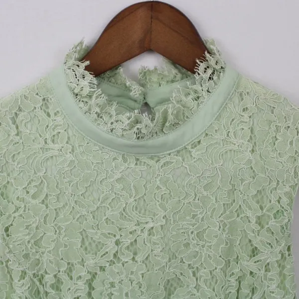 NWT altard state seafoam lace‎ dress L - Image 4