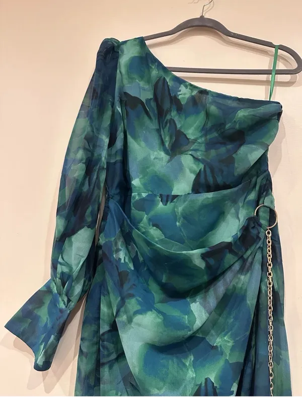 Runaway The Label Calista Green Midi Dress Size 12 NWT - Image 11