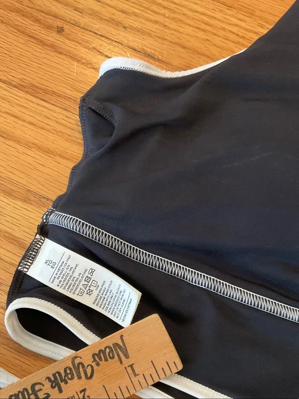 Old Navy Black Bikini Set with White Trim, XL - Image 9