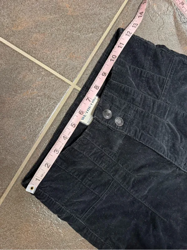 Free People We The Free Jayde Cord Flare Jeans Corduroy Beluga Black 26 - Image 14