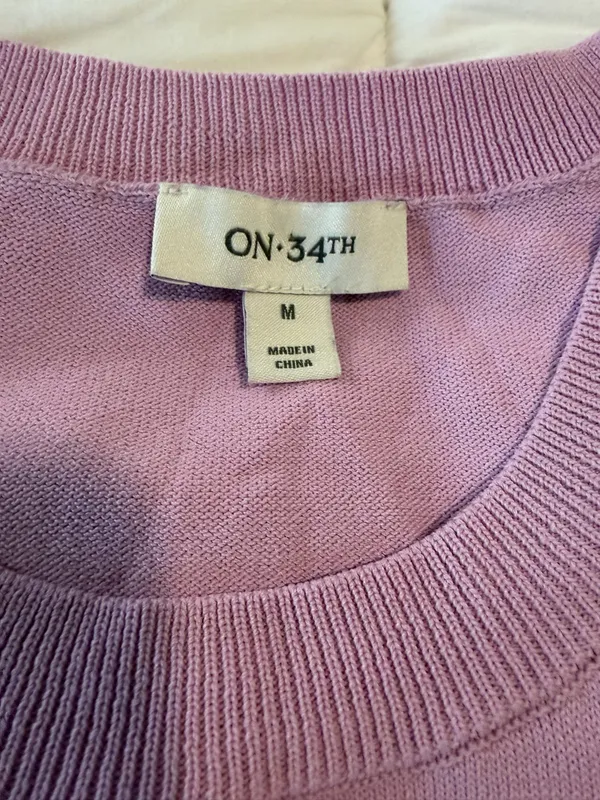 On 34th pink sweater vest Size M - Image 2