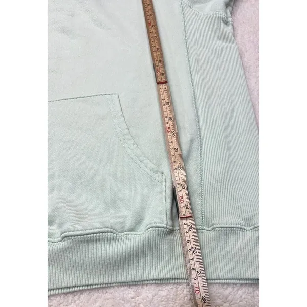 Aerie Light Green Oversized Hoodie Size Medium - Image 7
