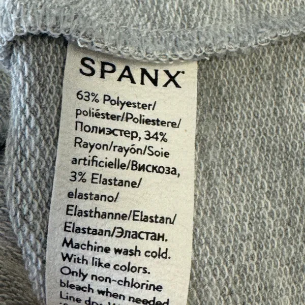 SPANX Perfect Dolman Heather Gray Sweatshirt Greatly Oversized Medium Athleisure - Image 6