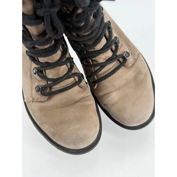Sorel Lennox Lace Boots Womens 9 Brown Waterproof Leather Grunge NL4412-264 - Image 7