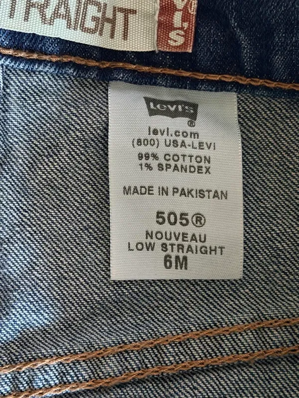 Levi's 505 Nouveau Low Straight Jeans Size 6M - Image 3