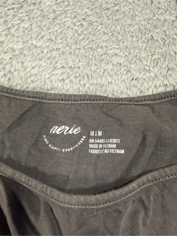 Aerie Gray cropped Tank Top medium - Image 6