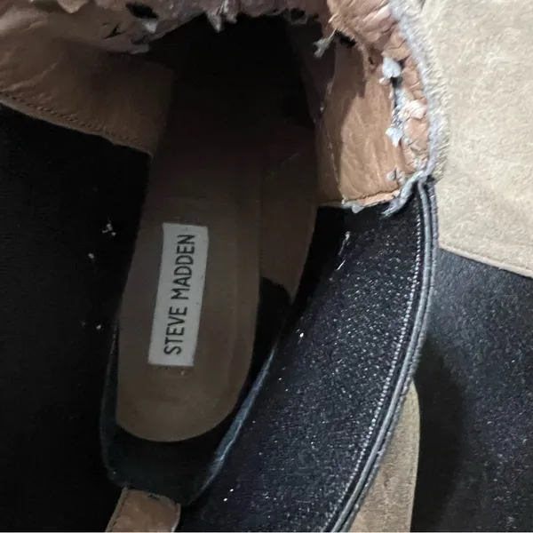 Steve Madden GRROUPlE Taupe Suede Chelsea Boots - Image 4