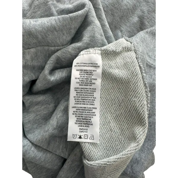 CALVIN KLEIN JEANS Hooded Sweatshirt‎ Dress Grey Small - Image 6