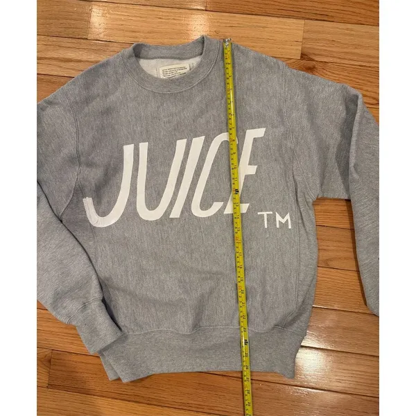 Juice Project Unisex Graphic Sweatshirt Gray Pullover Size S Casual - Image 5