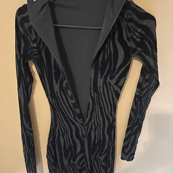 Pre loved Naked Wardrobe Black Tiger print catsuit - Image 3