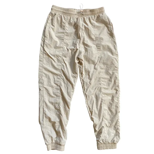 WILO THE LABEL Parachute‎ Pant Clay Beige Nylon Mesh Lined Joggers WL-323-04-M - Image 3