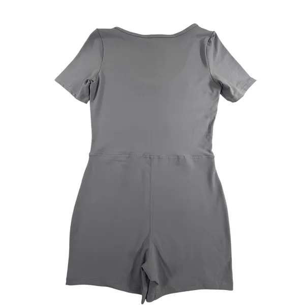 REORIA Lavender Activewear Romper Unitard‎ Biker Shorts NWT Size S - Image 3