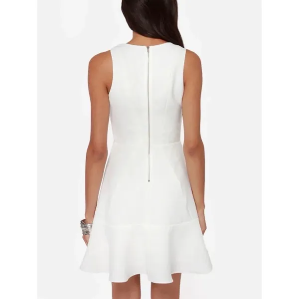 Aryn K Sugar High White Sleeveless Dress Size S Bride Bridal Wedding - Image 2