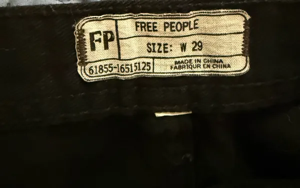 Free People Black Denim Shorts - Image 2