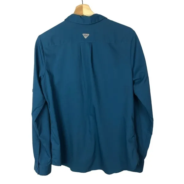 Columbia Armadale Teal‎ Blue Long Sleeve Button Down M - Image 2