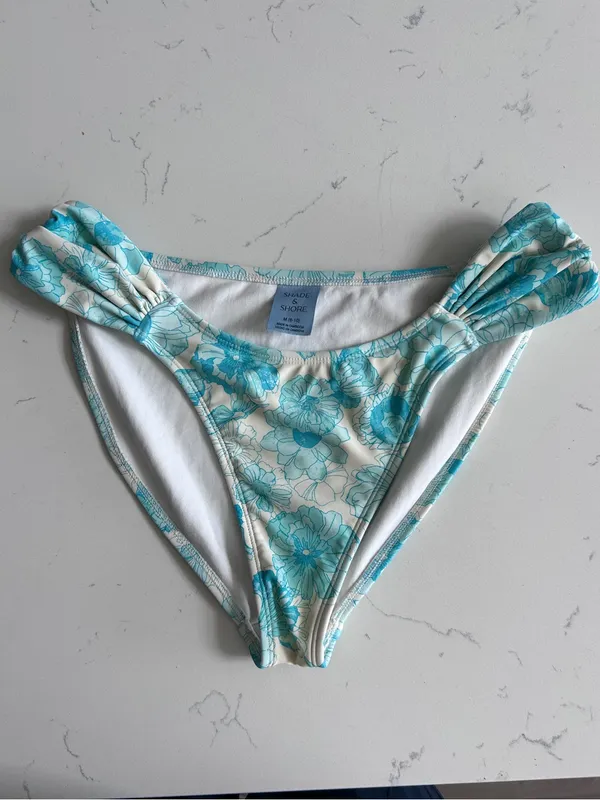 Shade & Shore Aqua Floral Women’s Two-Piece Swim Suit - Image 7
