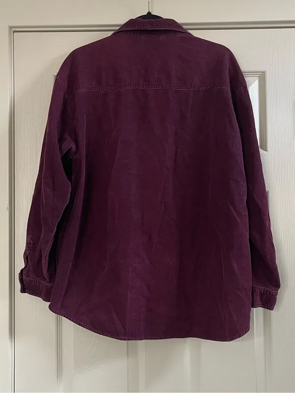 Women’s Vintage Disney Winnie The Pooh Button Up Long Sleeve Corduroy Shirt Sz L - Image 5