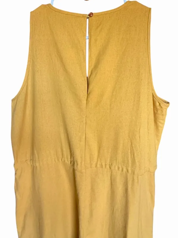 NWT‎ Anthropologie Drew Linen Blend Jumpsuit Sz M - Image 6